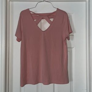 BKE blush pink top.